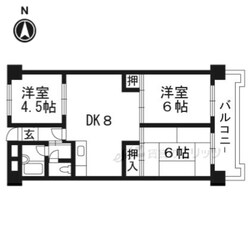 鮎川ハイツの物件間取画像